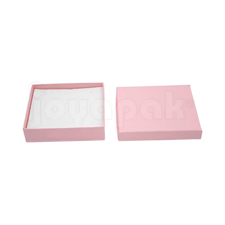 Caja Lino Cuadrada para Juego Grande: Arete, Cadena con Dije