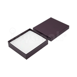 Caja Lino Cuadrada para Juego Grande: Arete, Cadena con Dije