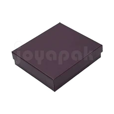 Caja Lino Cuadrada para Juego Grande: Arete, Cadena con Dije