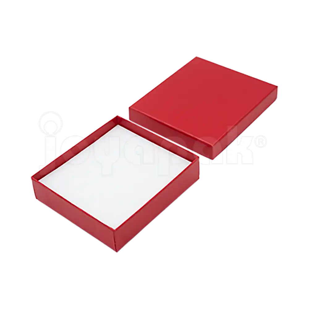 Caja Lino Cuadrada para Juego Grande: Arete, Cadena con Dije