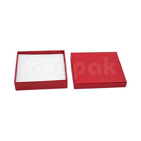 Caja Lino Cuadrada para Juego Grande: Arete, Cadena con Dije