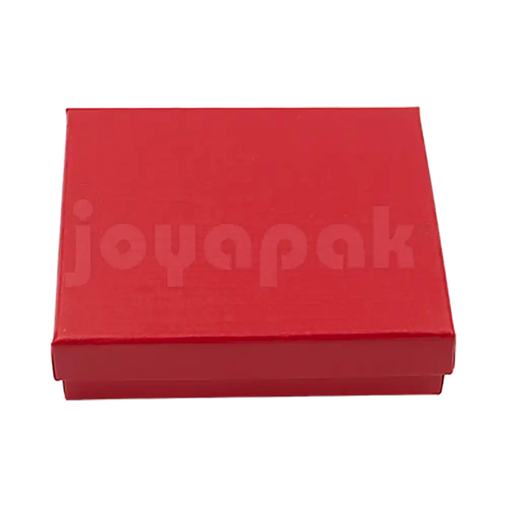 Caja Lino Cuadrada para Juego Grande: Arete, Cadena con Dije