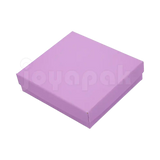 Caja Lino Cuadrada para Juego Grande: Arete, Cadena con Dije