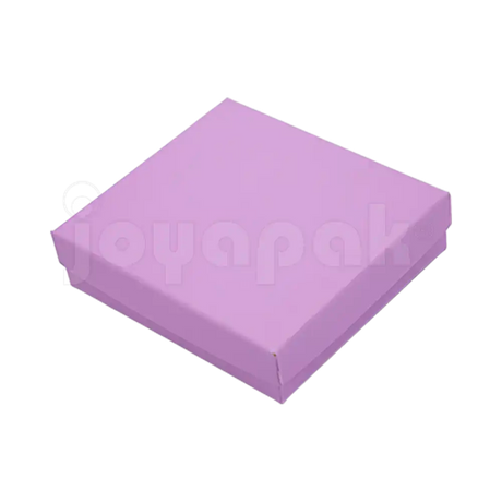 Caja Lino Cuadrada para Juego Grande: Arete, Cadena con Dije