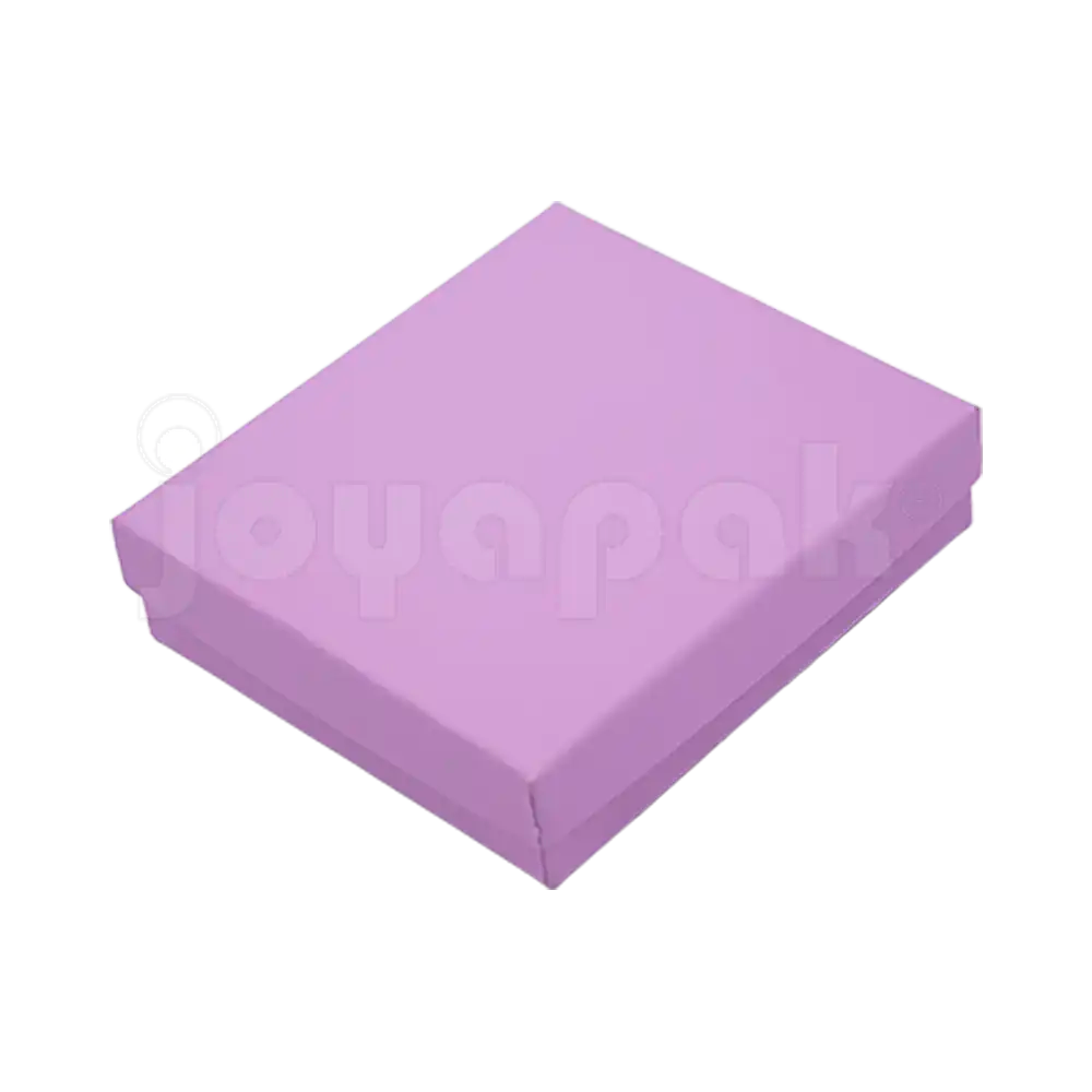 Caja Lino Cuadrada para Juego Grande: Arete, Cadena con Dije