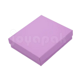 Caja Lino Cuadrada para Juego Grande: Arete, Cadena con Dije
