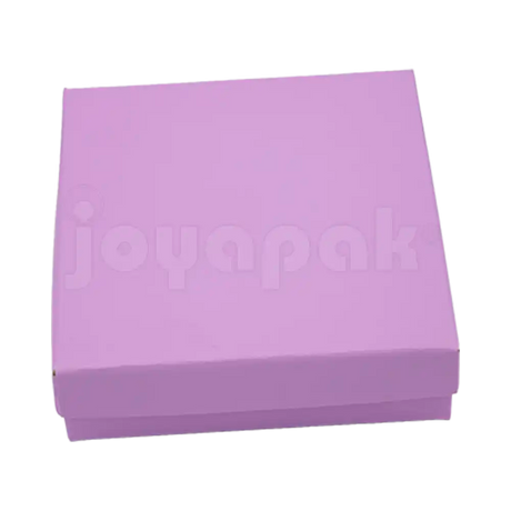 Caja Lino Cuadrada para Juego Grande: Arete, Cadena con Dije