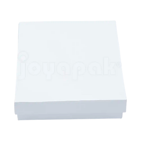Caja Lino Cuadrada para Juego Grande: Arete, Cadena con Dije