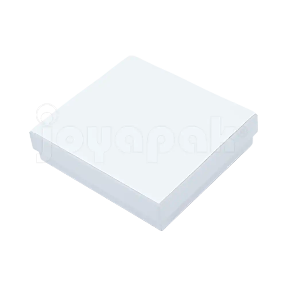 Caja Lino Cuadrada para Juego Grande: Arete, Cadena con Dije
