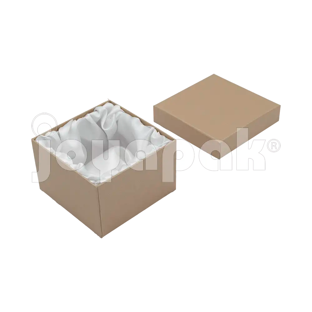 Caja Lino Cuadrada Alta para Brazalete-Reloj