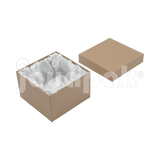 Caja Lino Cuadrada Alta para Brazalete-Reloj