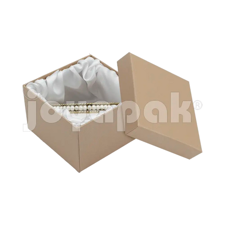 Caja Lino Cuadrada Alta para Brazalete-Reloj