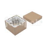 Caja Lino Cuadrada Alta para Brazalete-Reloj