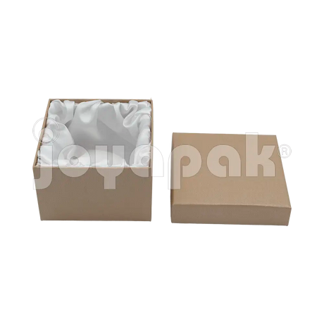 Caja Lino Cuadrada Alta para Brazalete-Reloj