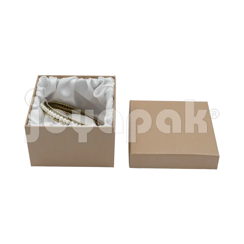 Caja Lino Cuadrada Alta para Brazalete-Reloj