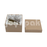 Caja Lino Cuadrada Alta para Brazalete-Reloj
