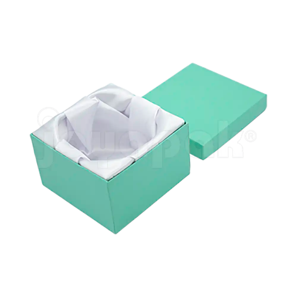 Caja Lino Cuadrada Alta para Brazalete-Reloj