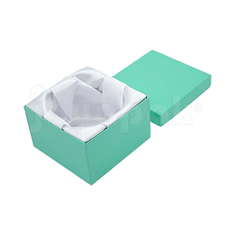 Caja Lino Cuadrada Alta para Brazalete-Reloj