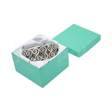 Caja Lino Cuadrada Alta para Brazalete-Reloj