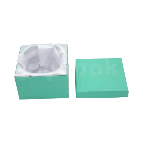 Caja Lino Cuadrada Alta para Brazalete-Reloj