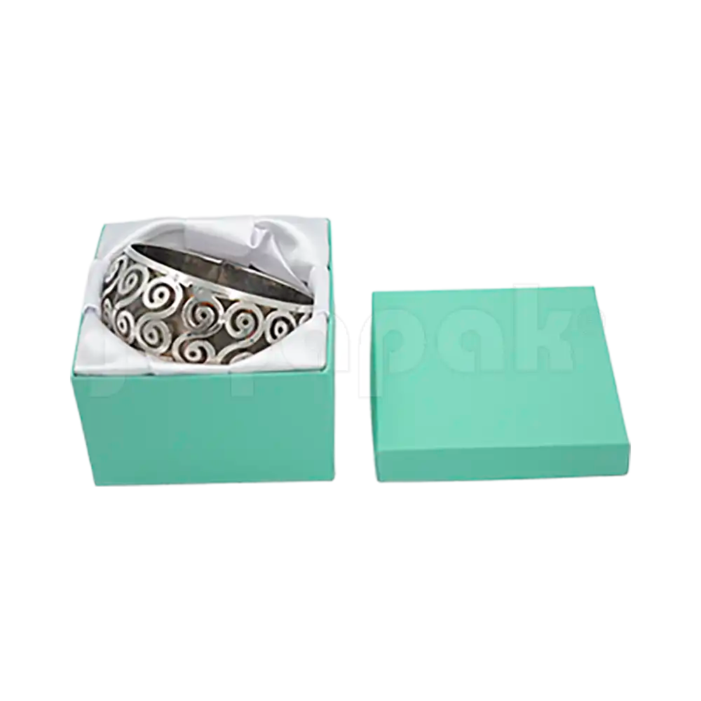Caja Lino Cuadrada Alta para Brazalete-Reloj