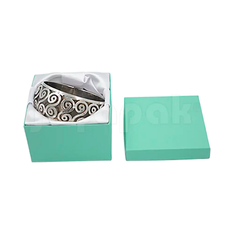 Caja Lino Cuadrada Alta para Brazalete-Reloj