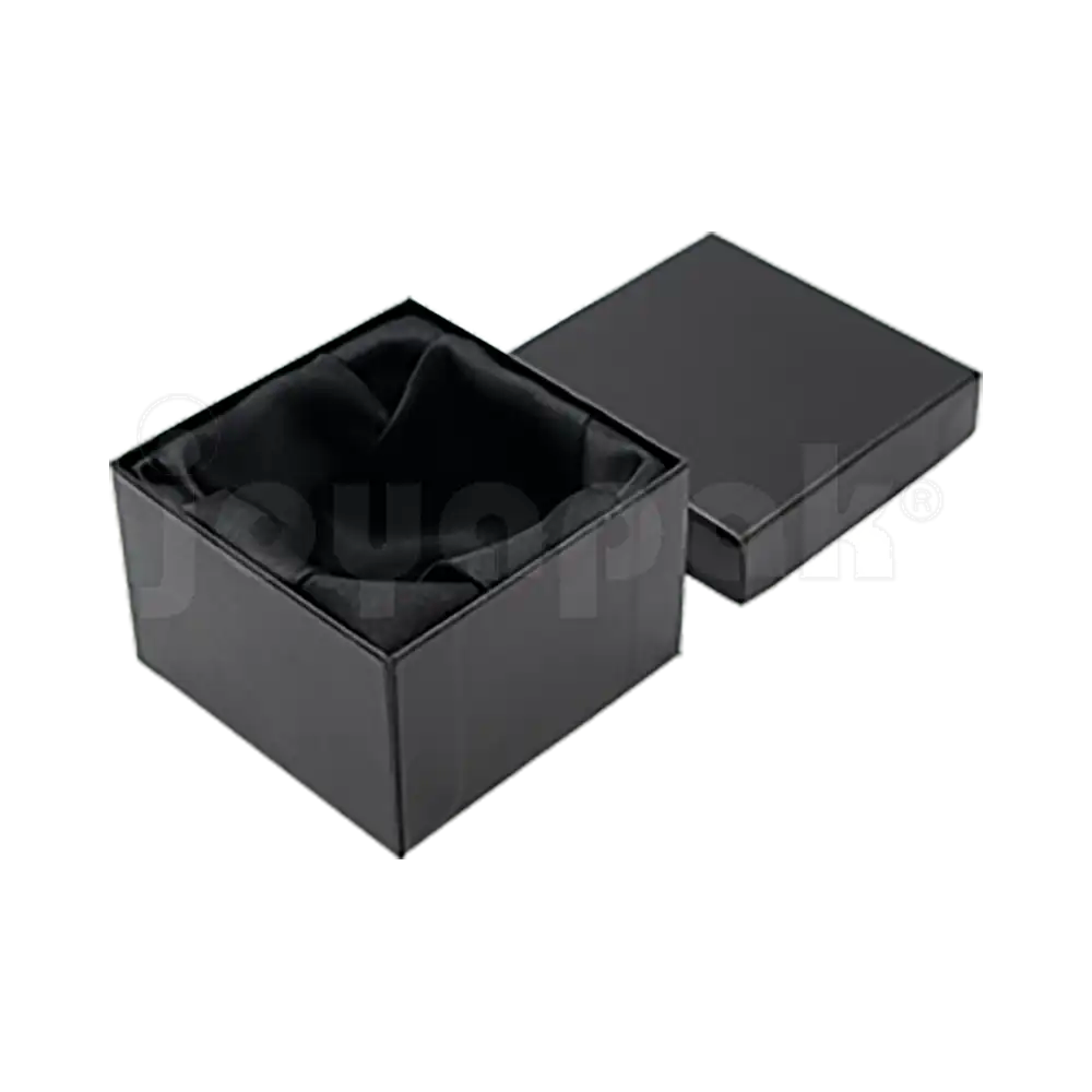 Caja Lino Cuadrada Alta para Brazalete-Reloj