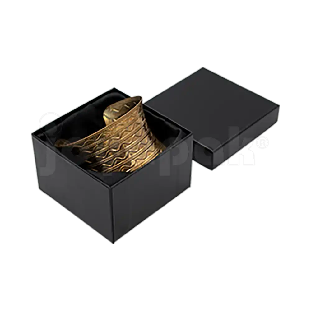 Caja Lino Cuadrada Alta para Brazalete-Reloj