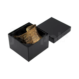 Caja Lino Cuadrada Alta para Brazalete-Reloj