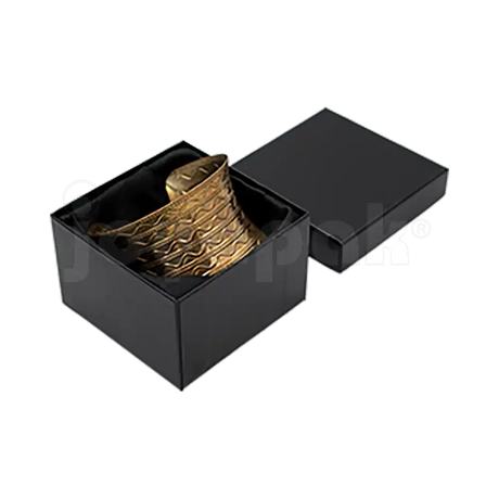 Caja Lino Cuadrada Alta para Brazalete-Reloj