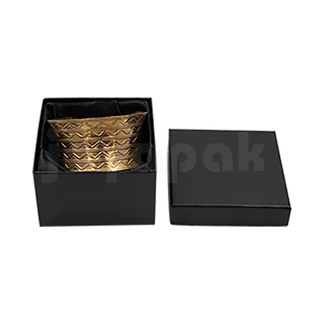 Caja Lino Cuadrada Alta para Brazalete-Reloj