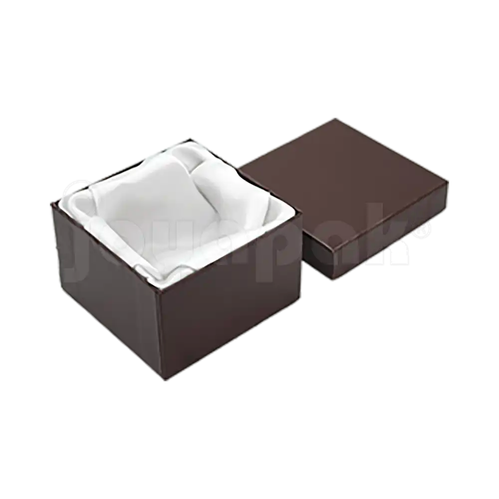 Caja Lino Cuadrada Alta para Brazalete-Reloj
