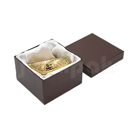 Caja Lino Cuadrada Alta para Brazalete-Reloj