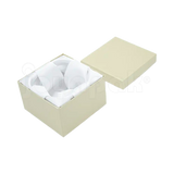 Caja Lino Cuadrada Alta para Brazalete-Reloj