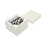 Caja Lino Cuadrada Alta para Brazalete-Reloj