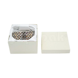 Caja Lino Cuadrada Alta para Brazalete-Reloj
