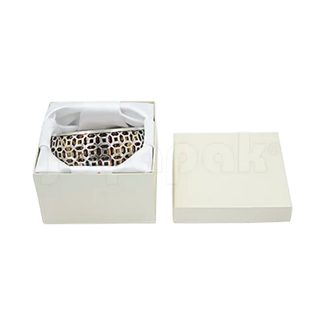 Caja Lino Cuadrada Alta para Brazalete-Reloj