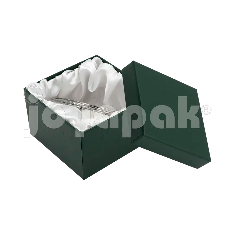 Caja Lino Cuadrada Alta para Brazalete-Reloj