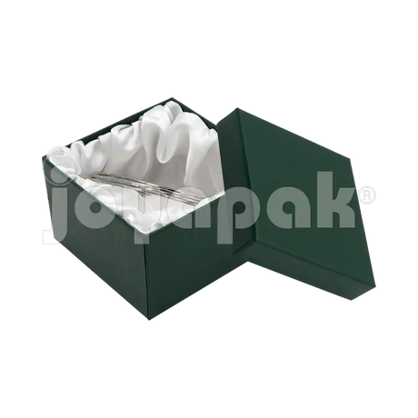 Caja Lino Cuadrada Alta para Brazalete-Reloj