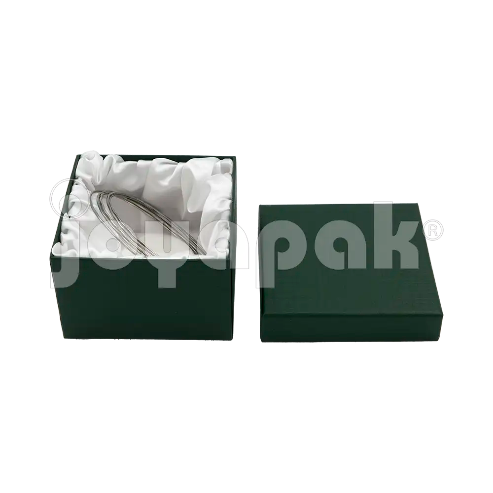 Caja Lino Cuadrada Alta para Brazalete-Reloj