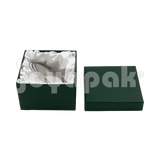 Caja Lino Cuadrada Alta para Brazalete-Reloj