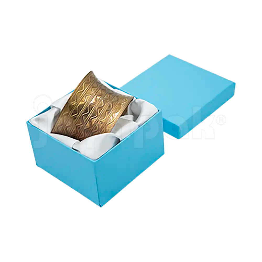 Caja Lino Cuadrada Alta para Brazalete-Reloj
