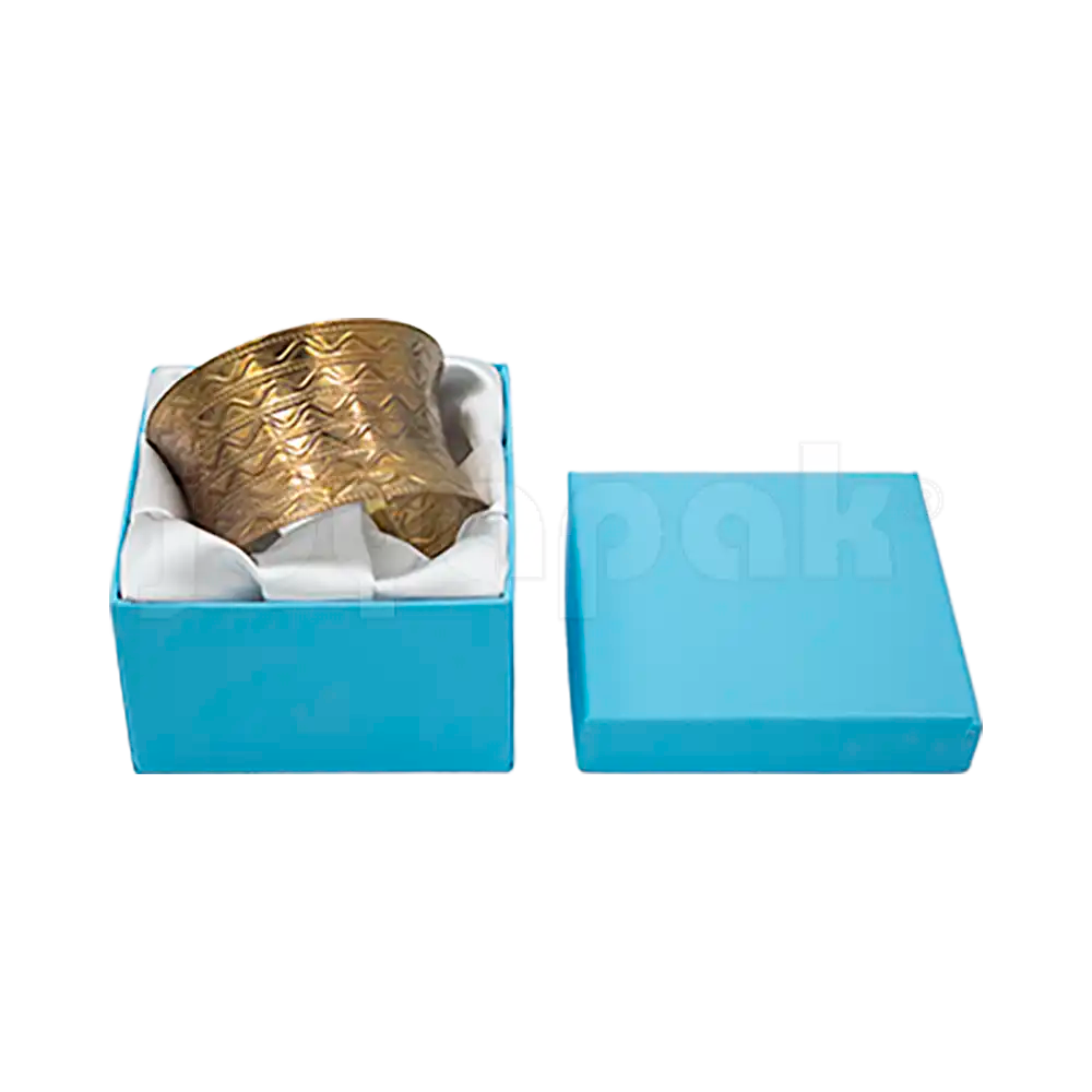 Caja Lino Cuadrada Alta para Brazalete-Reloj