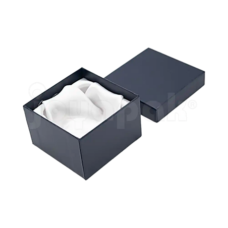 Caja Lino Cuadrada Alta para Brazalete-Reloj