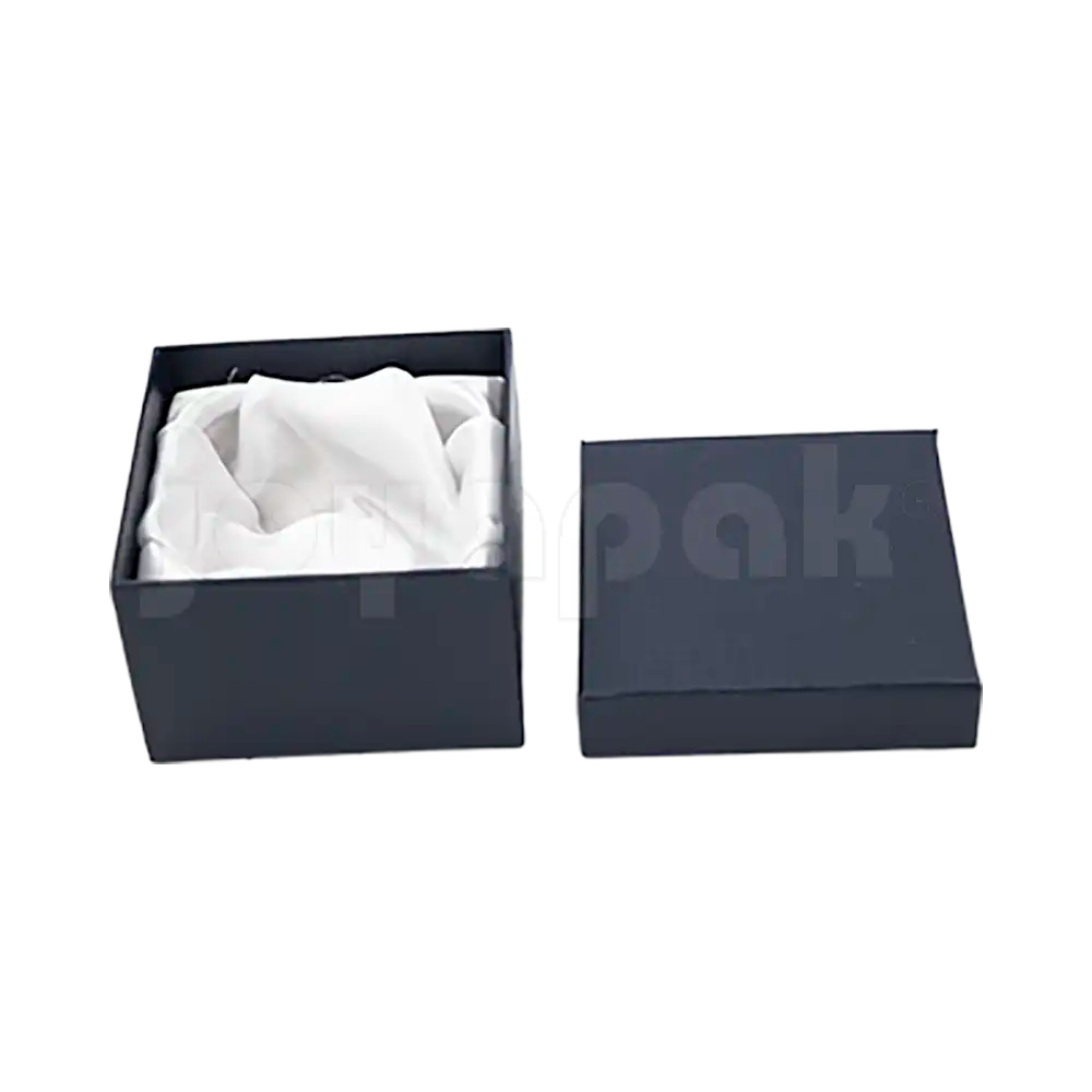 Caja Lino Cuadrada Alta para Brazalete-Reloj