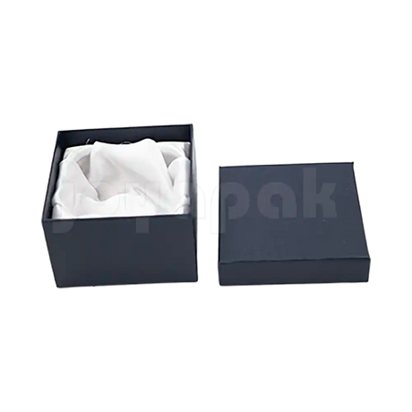 Caja Lino Cuadrada Alta para Brazalete-Reloj