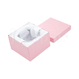 Caja Lino Cuadrada Alta para Brazalete-Reloj