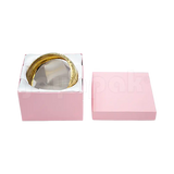 Caja Lino Cuadrada Alta para Brazalete-Reloj