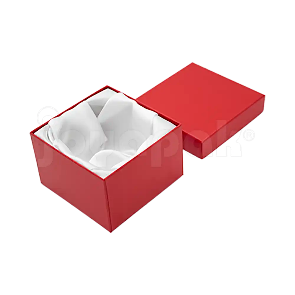 Caja Lino Cuadrada Alta para Brazalete-Reloj