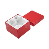 Caja Lino Cuadrada Alta para Brazalete-Reloj